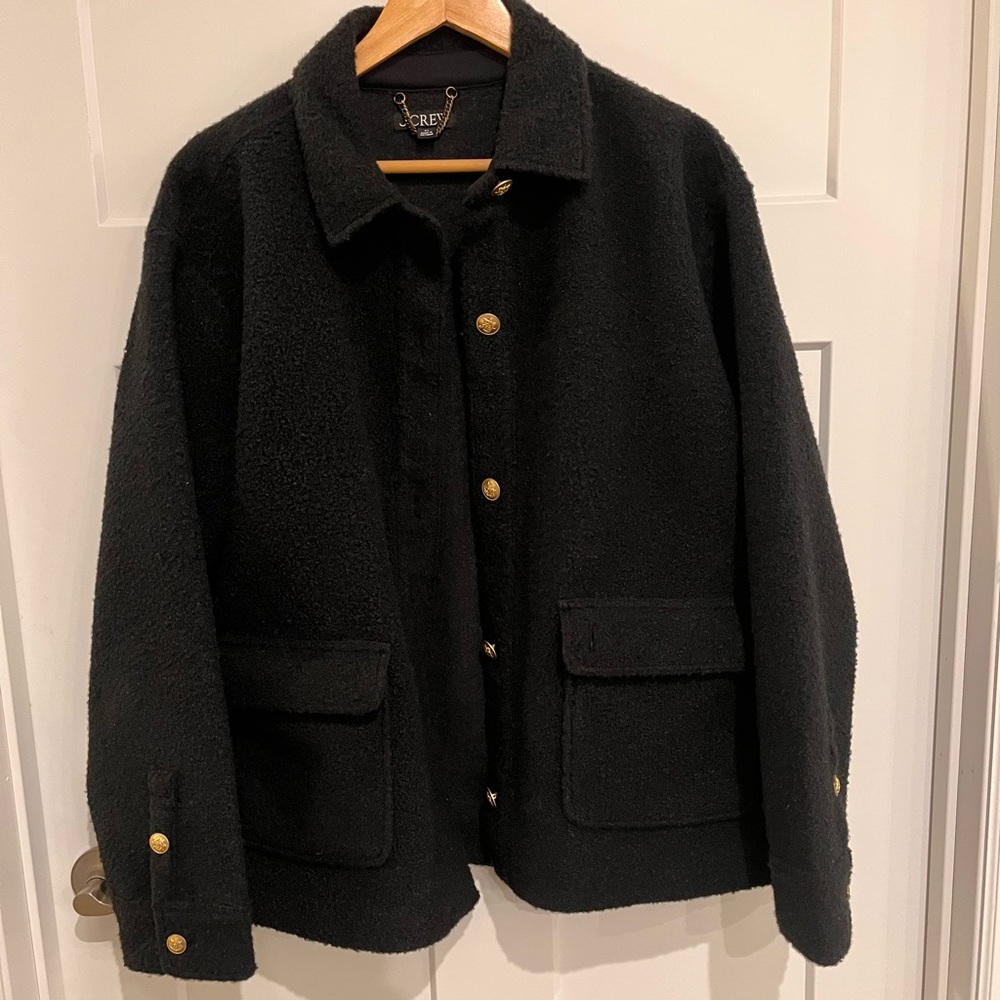 J. Crew Bouclé shirt-jacket XL - Picture 2 of 7